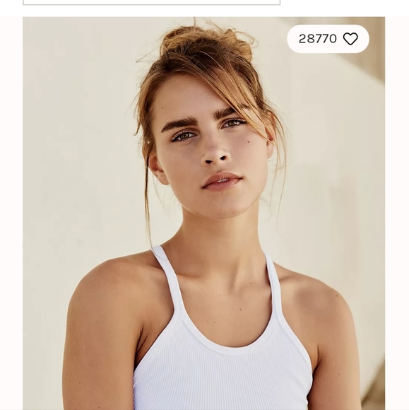 Free People Movement Happiness Runs Crop NWOT in White M/L RARE! - Picture 9 of 9